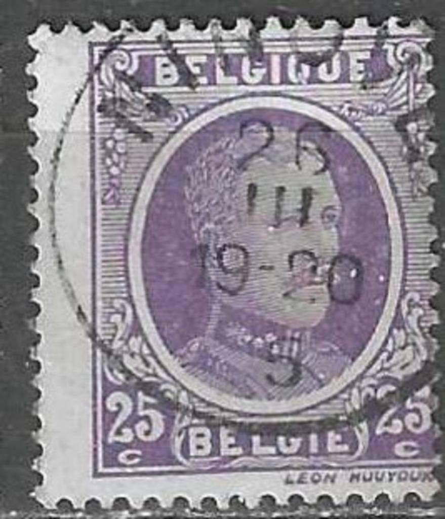 Belgique 1921/1927 - Yvert/OBP 197 - Roi Albert Ier (ST), Timbres & Monnaies, Envoi, Affranchi, Oblitéré, Maison royale