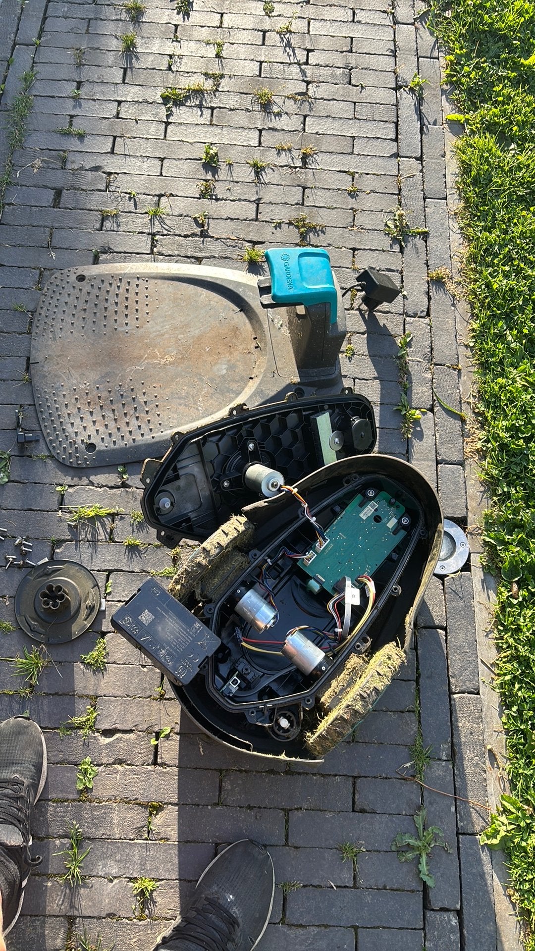 Gardena minimo grasrobot wisselstukken, Ophalen of Verzenden, Zo goed als nieuw