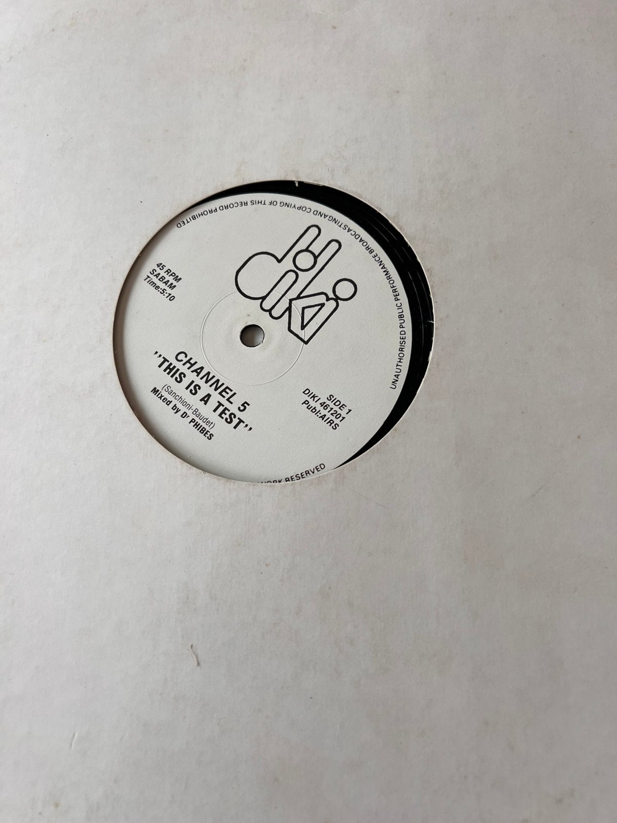Channel 5 - this is a test, CD & DVD, Vinyles | Dance & House, Enlèvement ou Envoi, Comme neuf