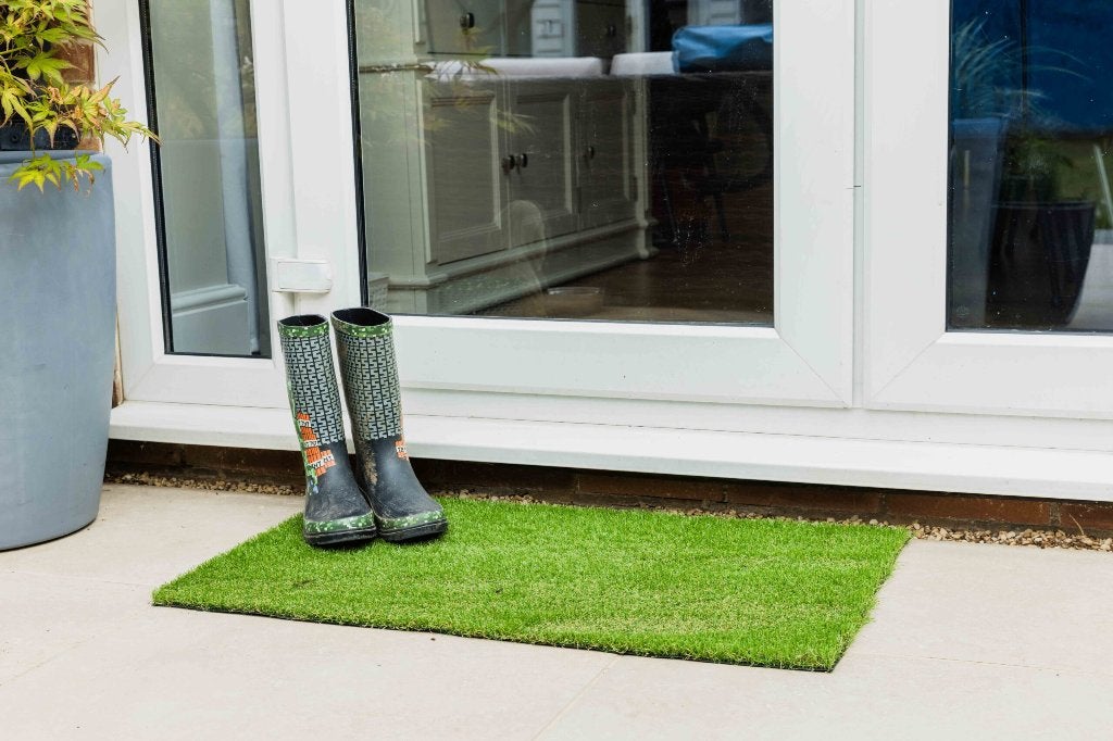 Astro Turf deurmat voor buiten 91 cm per lopende meter, Jardin & Terrasse, Paillassons, Enlèvement, Neuf, Synthétique, Extérieur