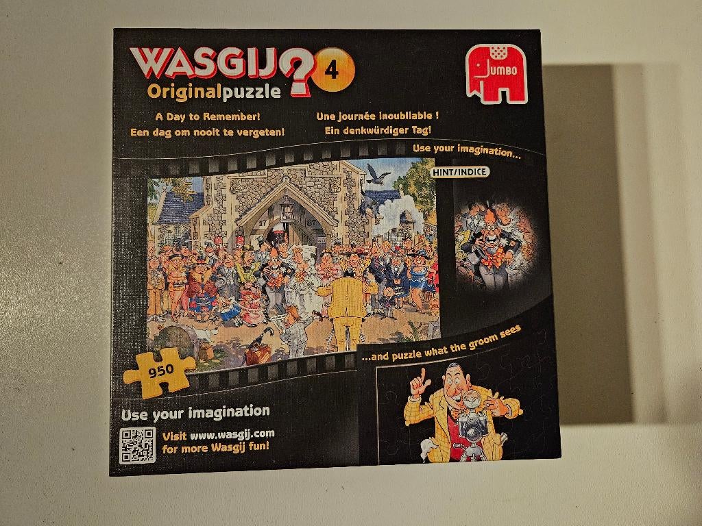 Puzzel Jumbo 950 stukjes Wasgij original 4, Ophalen of Verzenden, 500 t/m 1500 stukjes, Gebruikt, Legpuzzel