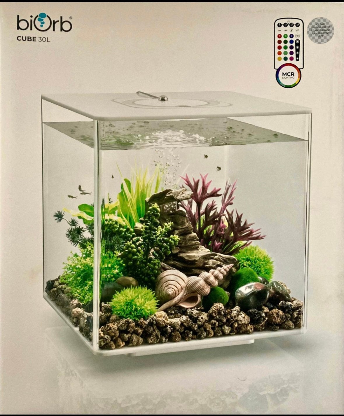 Aquarium Biorb Cube 30L, Animaux & Accessoires, Enlèvement, Utilisé