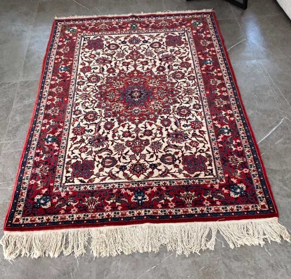 Tapis, Enlèvement, Utilisé, Rouge, Rectangulaire