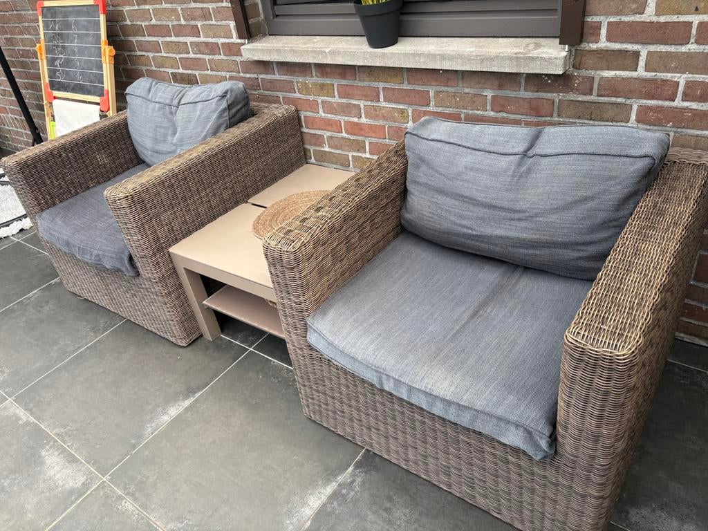 Tuinzetels met tafel, Ophalen, Zo goed als nieuw