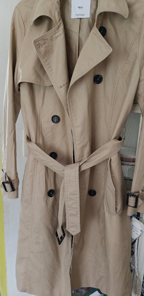 Mango-trenchcoat voor dames, Ophalen, Beige