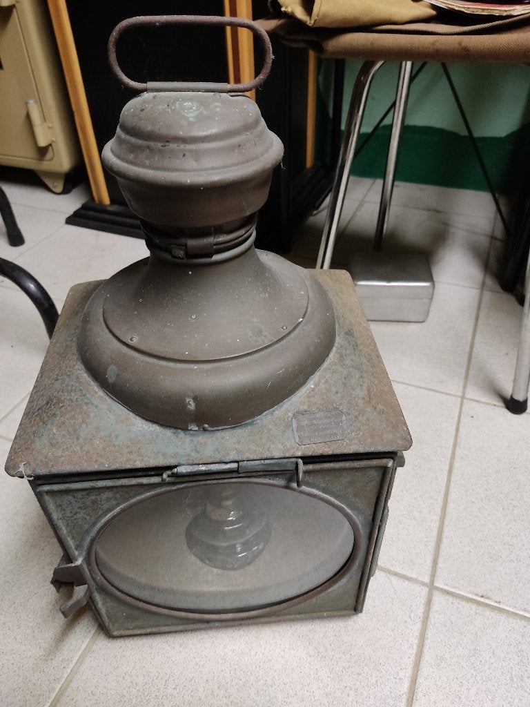 grote carbidlamp, Ophalen