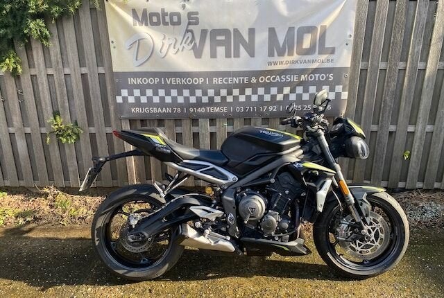 triumph street triple rs 765 bj 2022 zgst + opties, Motoren, Motoren | Triumph, Motorrijbewijs A, 3 cilinders, 765 cc, Meer dan 35 kW