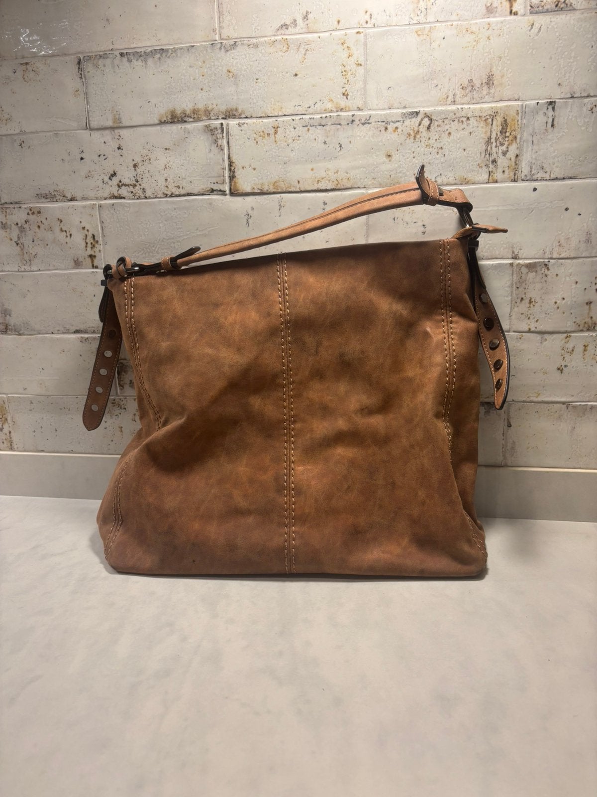 Grotere damesshopper, Ophalen, Zo goed als nieuw, Bruin, Shopper