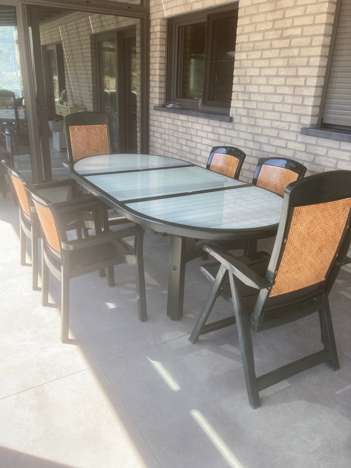 Ensemble terrasse, Salons de jardin, Synthétique, Enlèvement, Utilisé