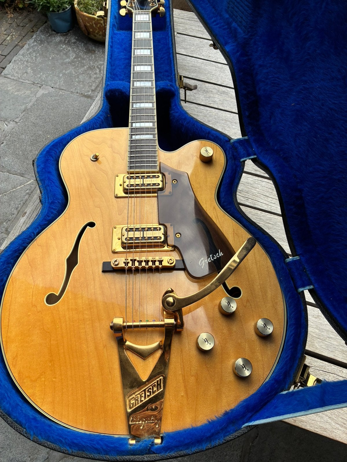 Gretsch Country Club naturel 1980, Musique & Instruments, Enlèvement, Comme neuf