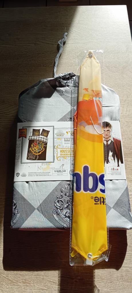 Harry Potter dekbedovertrek 140 x 200 cm, Dekbedovertrek, Nieuw, Ophalen of Verzenden, Grijs