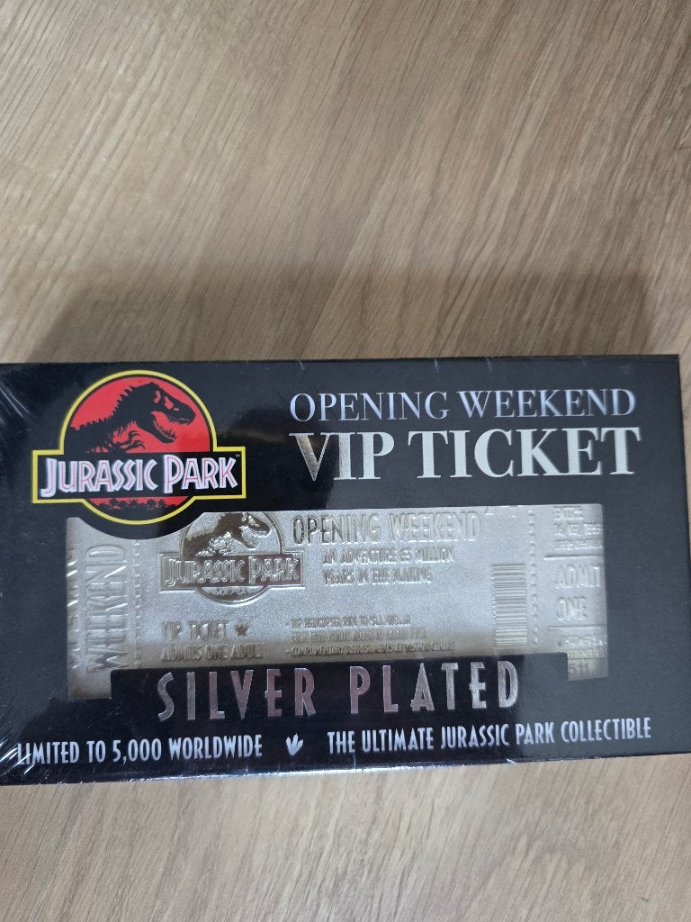 Jurassic Park opening Ticket VIP, Ophalen of Verzenden, Nieuw, Film, Overige typen