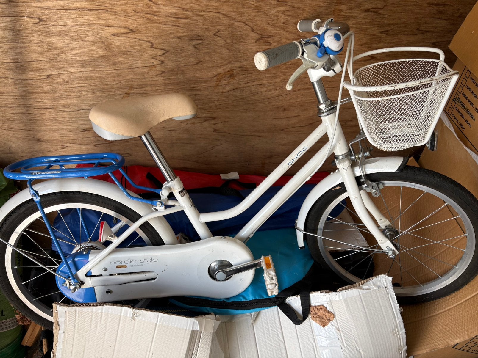 Girls bicycle, Ophalen, Gebruikt, Velgrem, Handrem
