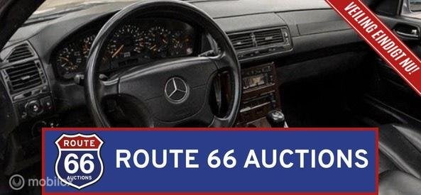 Mercedes-Benz SL 500 | 1995 | Route 66 Auctions, Auto's, Zwart, Mercedes-Benz, Bedrijf, Handgeschakeld