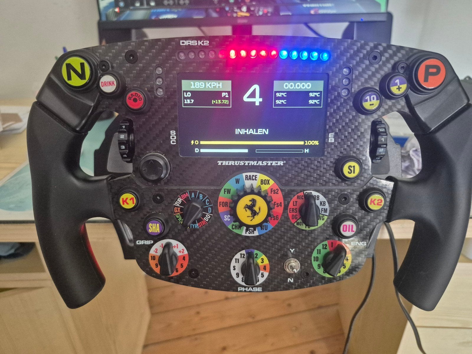 Volant complémentaire Thrustmaster Ferrari SF1000, Consoles de jeu & Jeux vidéo, Enlèvement ou Envoi, Comme neuf, Volant ou Pédales
