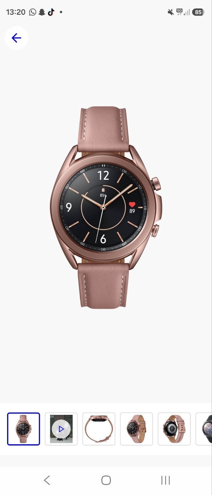 galaxy smartwatch 3 41mm zsm weg, Ophalen, Gebruikt, Hoogte, Samsung galaxy watch 3