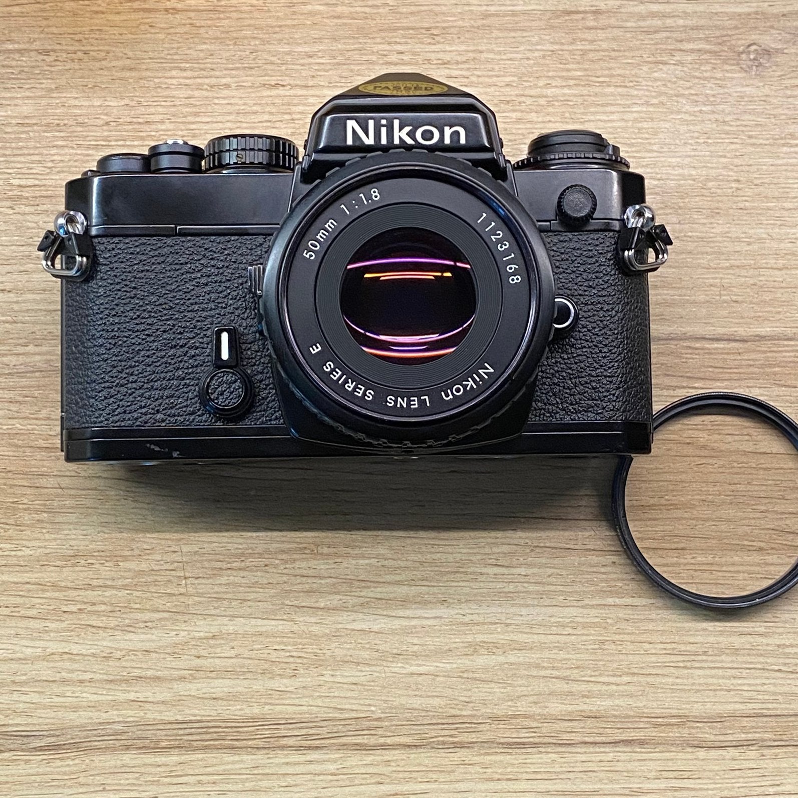 Nikon FE, Nikon Pancake 50mm f1.8* als nieuw, Ophalen of Verzenden, Compact, Nikon