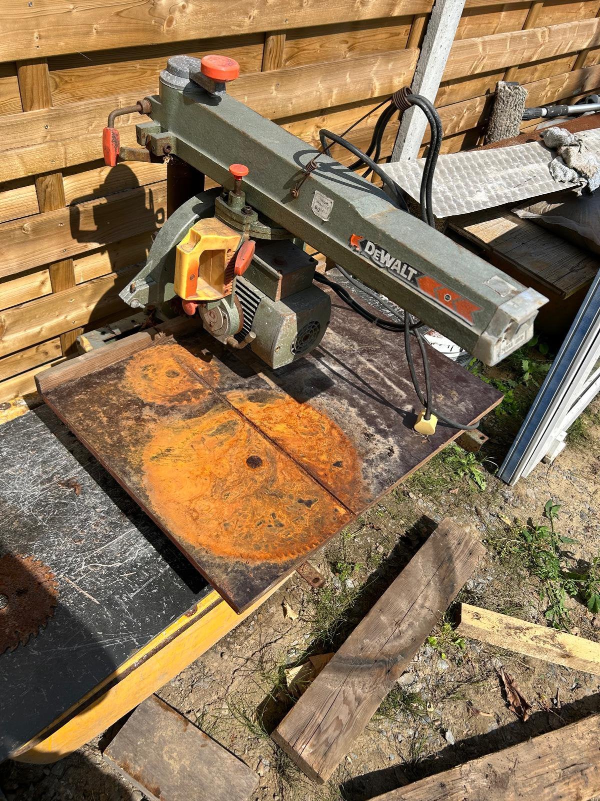 afkortingzaag - DeWalt, Doe-het-zelf en Bouw, Ophalen, Gebruikt
