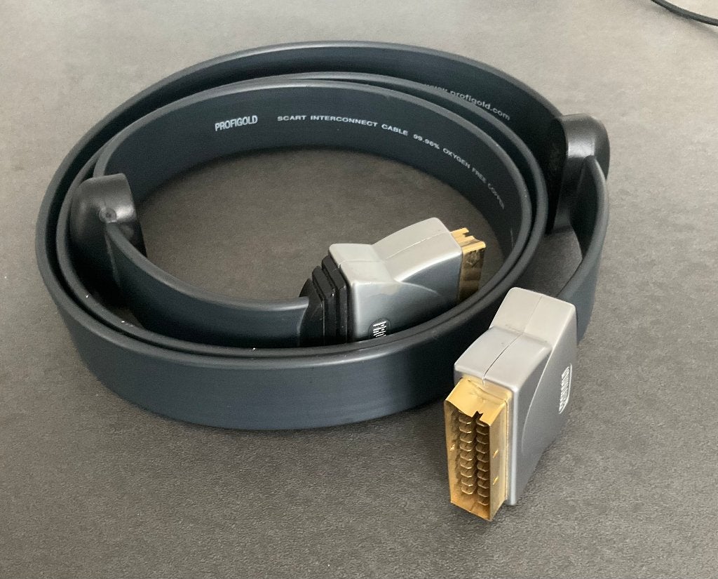Câble Péritel Haut de Gamme Profigold, TV, Hi-fi & Vidéo, Enlèvement ou Envoi, Utilisé, Câble péritel