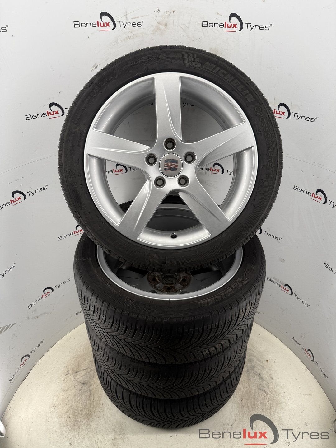 17'' origineel Seat Leon Ateca Born Cupra Volkswagen Caddy, Gebruikt, -, -, Banden en Velgen