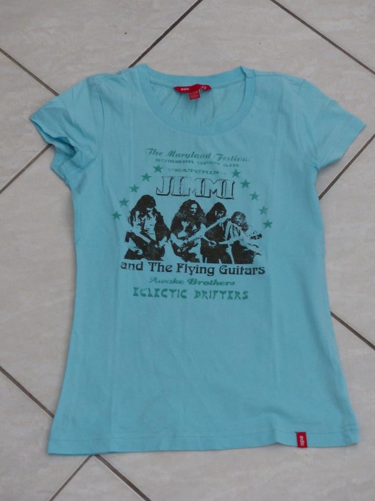Esprit blauw shirtje korte mouwen - maat XS, Blauw, Ophalen of Verzenden, Zo goed als nieuw, Korte mouw