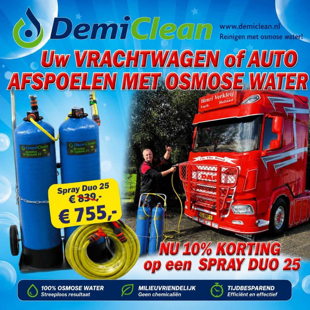 DemiClean – voertuigen afspoelen voor streeploos opdrogen!, Jardin & Terrasse, Nettoyeurs haute pression, Enlèvement, Neuf, Demiclean