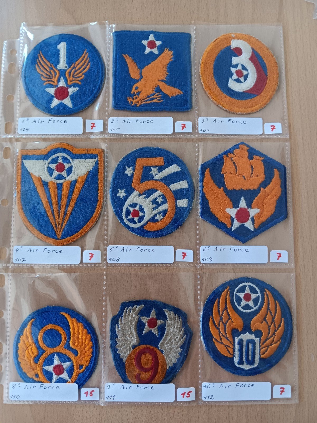 Us ww2 patches, Ophalen of Verzenden