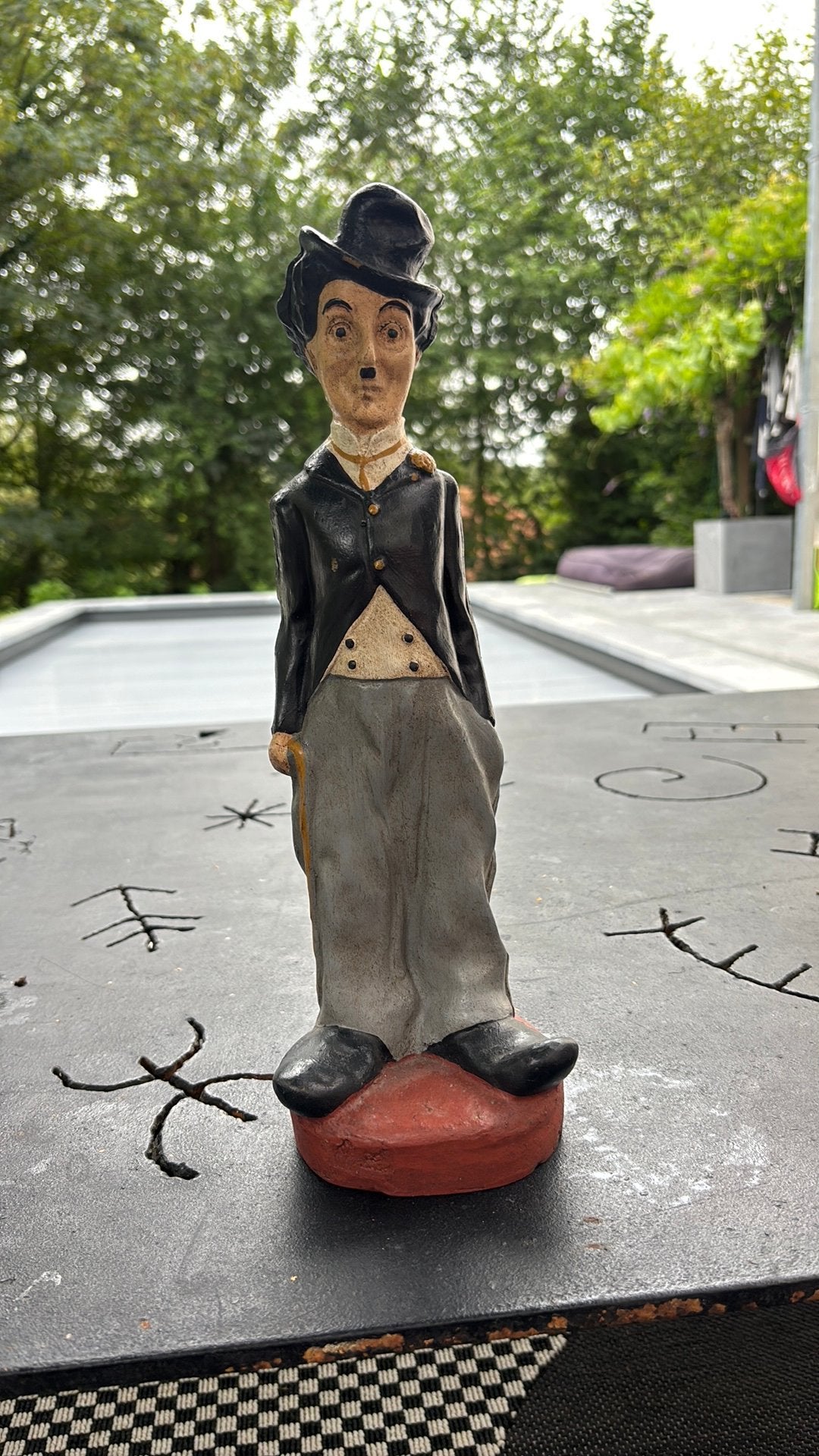 Charlie Chaplin beeldje +~35cm, Ophalen of Verzenden, Gebruikt