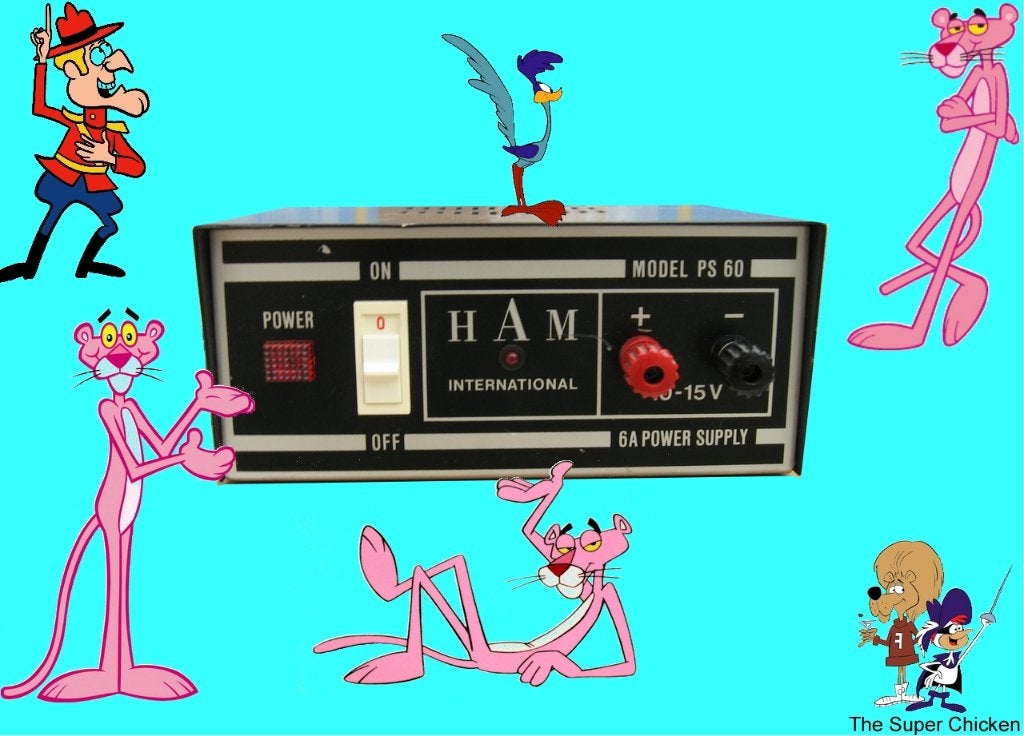 Ham International PS 60, 6A Voeding, Telecommunicatie, Zenders en Ontvangers, Ophalen of Verzenden, Gebruikt, Zender en Ontvanger