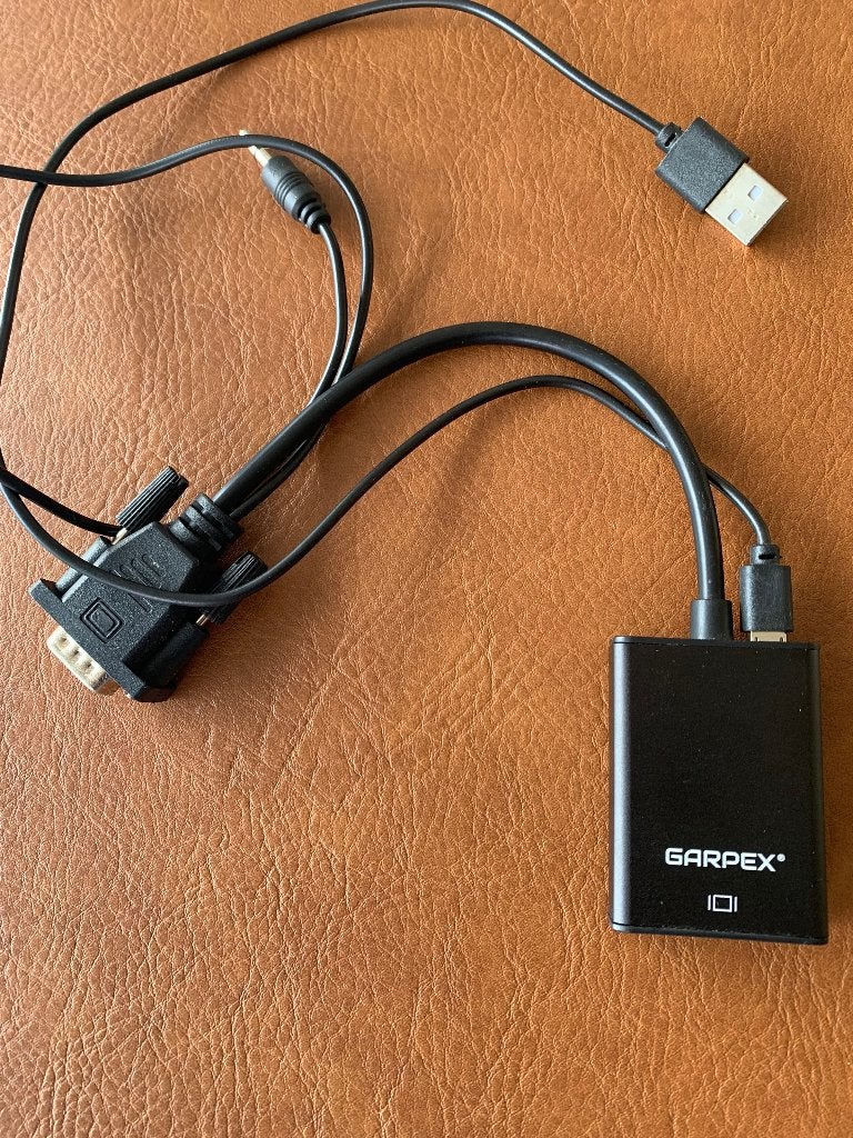 Garpex VGA naar HDMI adapter/converterkabel, Ophalen of Verzenden, Zo goed als nieuw