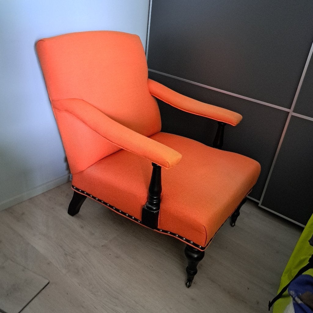 Fauteuil Eichholtz orange, Huis en Inrichting, Ophalen, Gebruikt