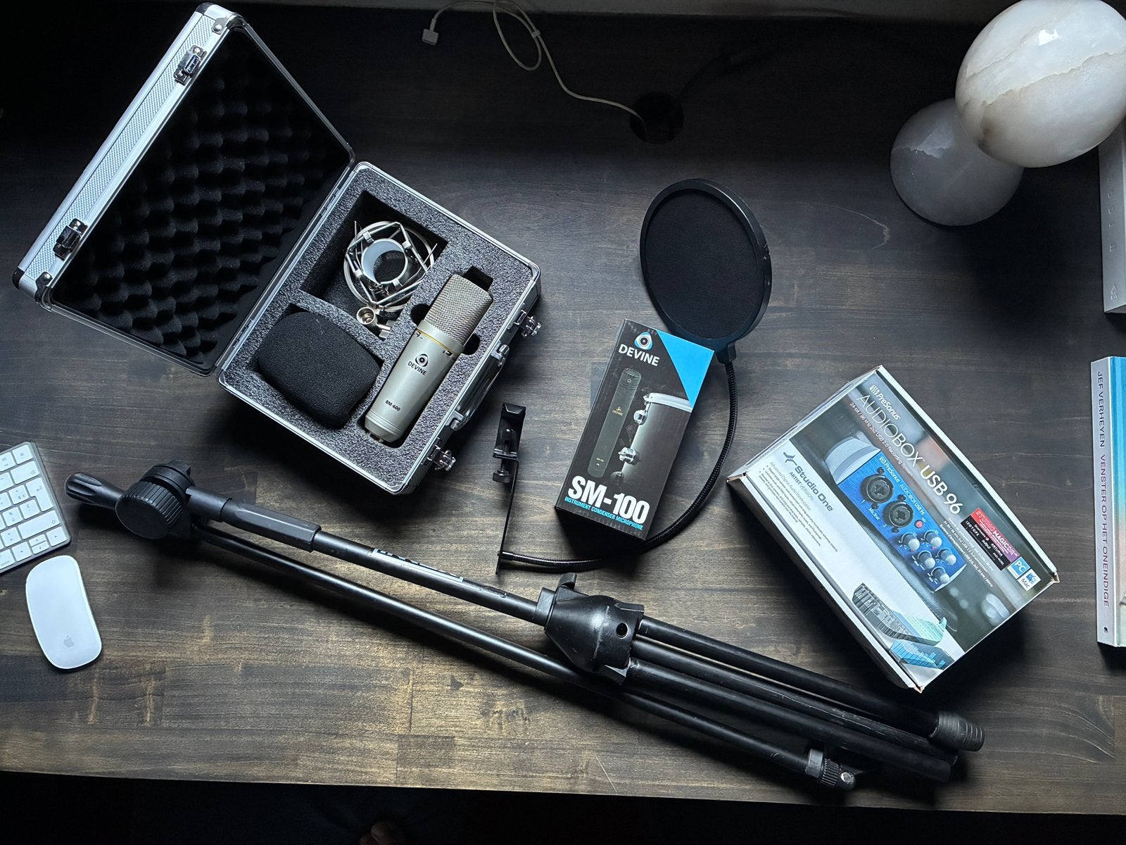 Complete Studio PreSonus AudioBox 96 Mic Statief & Popfilter, Ophalen of Verzenden, Nieuw