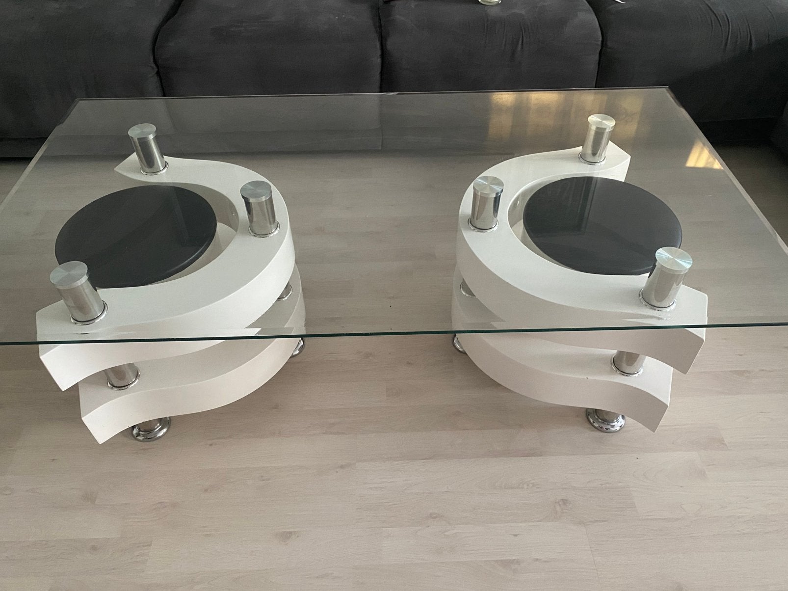 Table basse avec 2 tabourets, Enlèvement, Comme neuf