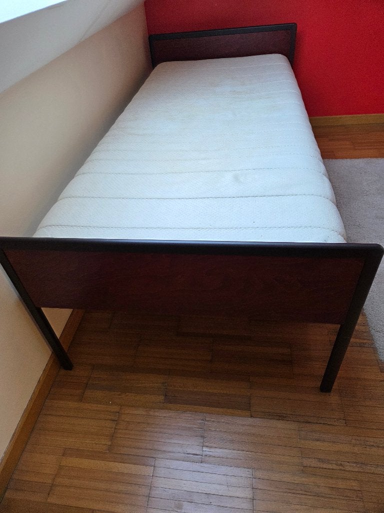 Lit AUPiNG 1 personne 320€, Une personne, Brun, Utilisé, 200 cm