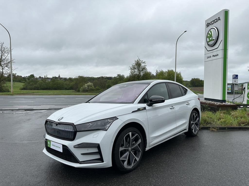 Skoda Enyaq CoupÃ RS vRS 82 kWh 220 kW 1Â gearbox 4x4, Autos, Skoda, Autres modèles, Achat, Blanc, https://public.car-pass.be/vhr/166f891e-ecb4-4a99-b881-f062e21f07fc