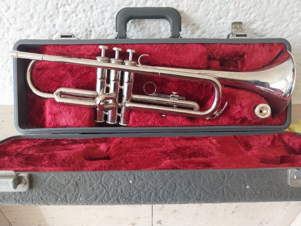 Trompet - Yamaha, Musique & Instruments, Enlèvement, Utilisé, Trompette en si bémol, Avec valise