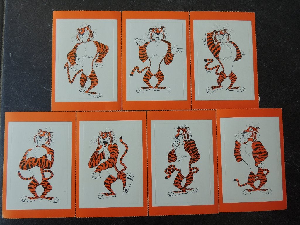 esso tijger 7 stickers, Verzamelen, Ophalen of Verzenden, Zo goed als nieuw