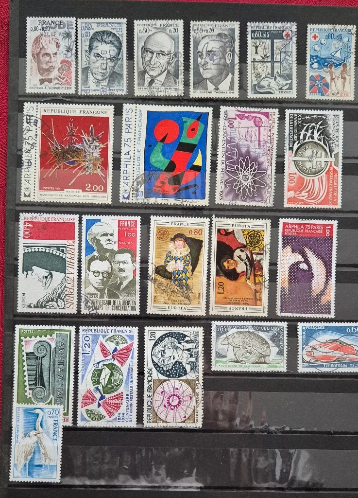 Poszegels Frankrijk, Postzegels en Munten, Ophalen of Verzenden, Gestempeld