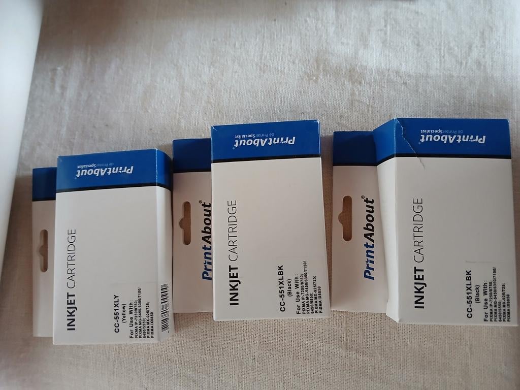 Inktcartridges, Enlèvement