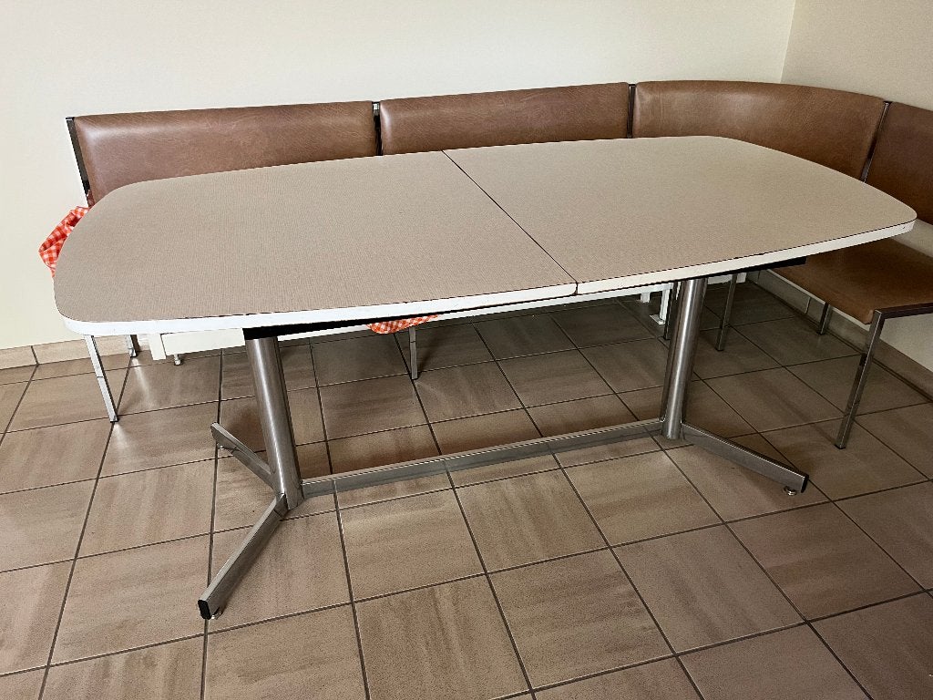 Keukentafel, Ophalen, Gebruikt, Ovaal, 150 tot 200 cm
