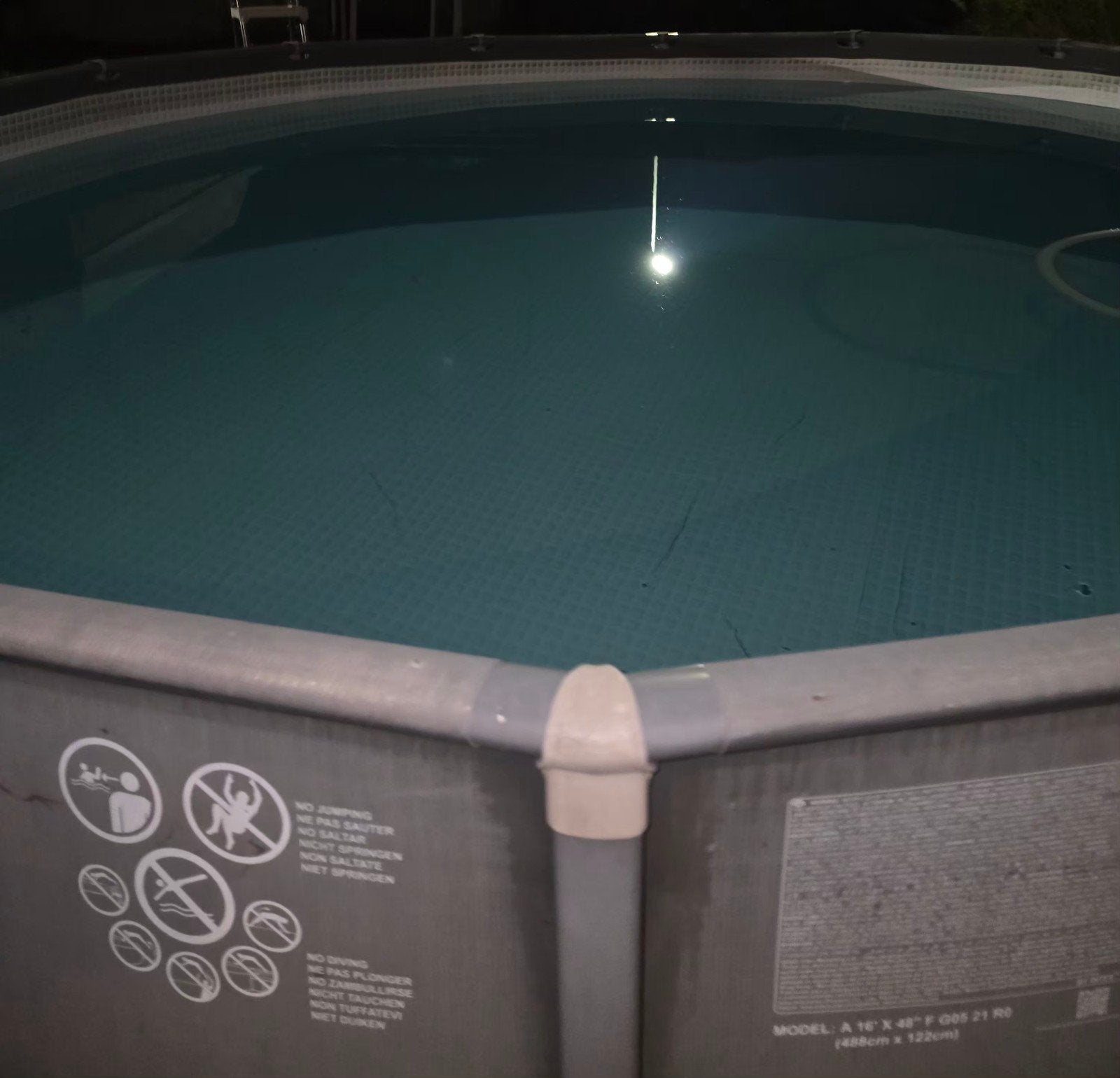 piscine intex 4m88 x 1m22, Enlèvement