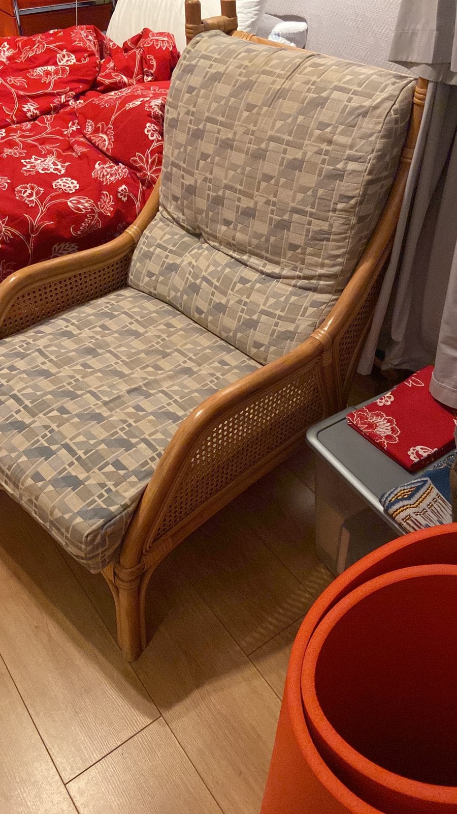 Fauteuil in rotan, Ophalen, Zo goed als nieuw