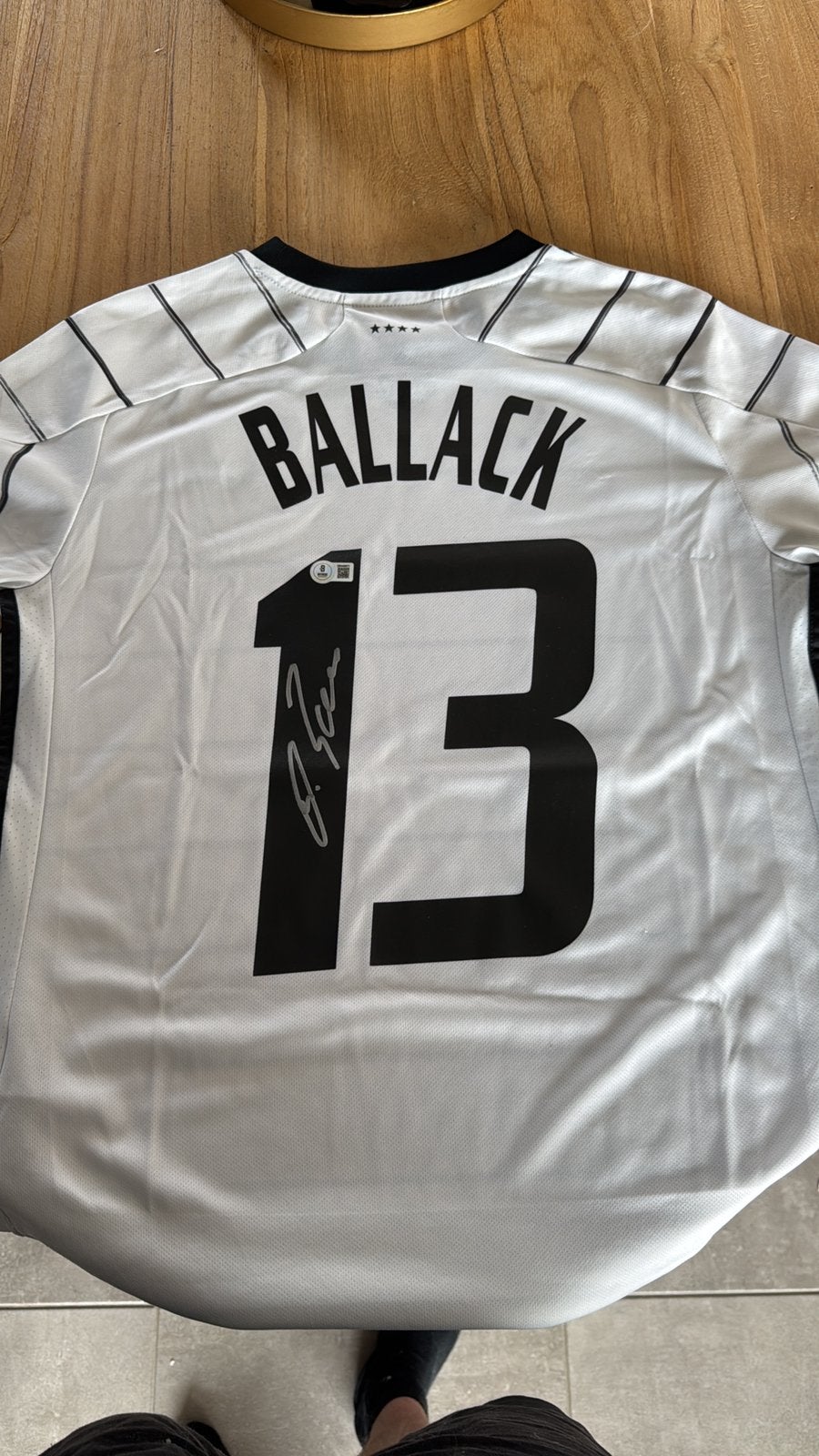 Michael ballack gesigneerd shirt, Kleding | Heren, T-shirts, Ophalen of Verzenden, Zo goed als nieuw