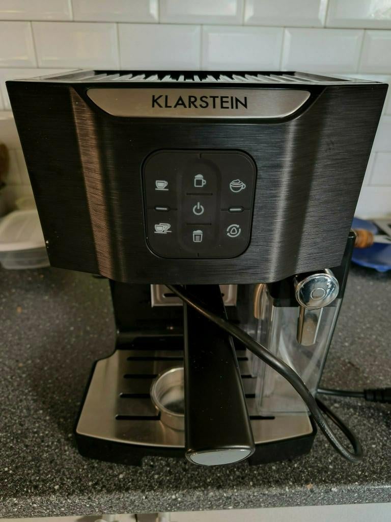 Koffieautomaat Klarstein, Elektronische apparatuur, Koffiezetapparaten, Ophalen, Koffiemachine, Gemalen koffie, Zo goed als nieuw