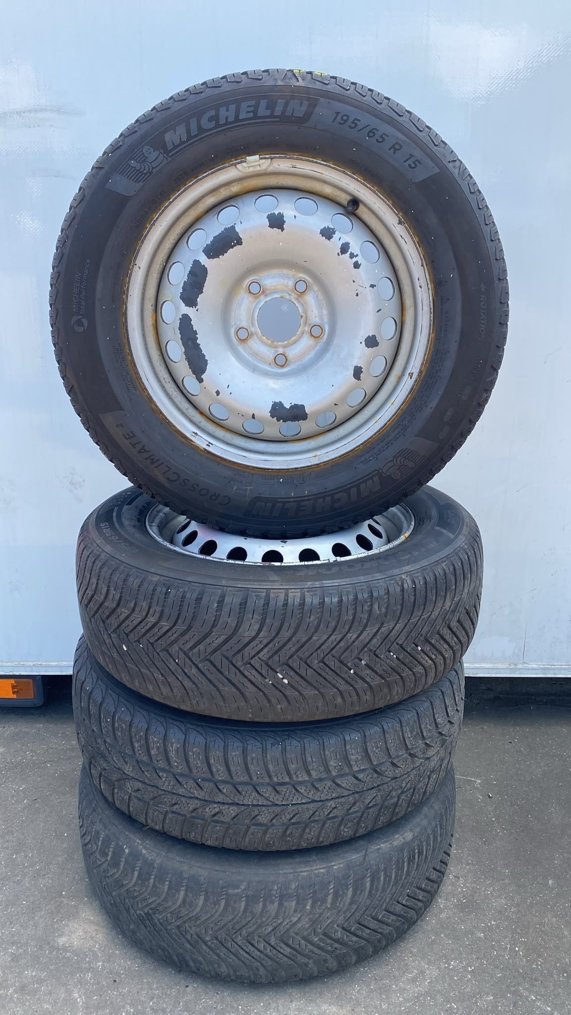 Mercedes-Benz Citan Kangoo Allseason Banden Set 195-65-15 5x, Gebruikt, -, -, Banden en Velgen