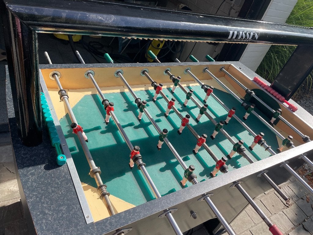 voetbaltafel stakanit overgenomen uit verhuur, Ophalen, Gebruikt, Overige typen