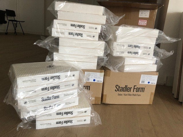 34 stuks Stadler Form luchtbevochtigerfilter, Elektronische apparatuur, Ophalen, Nieuw, Luchtbehandeling-accessoire