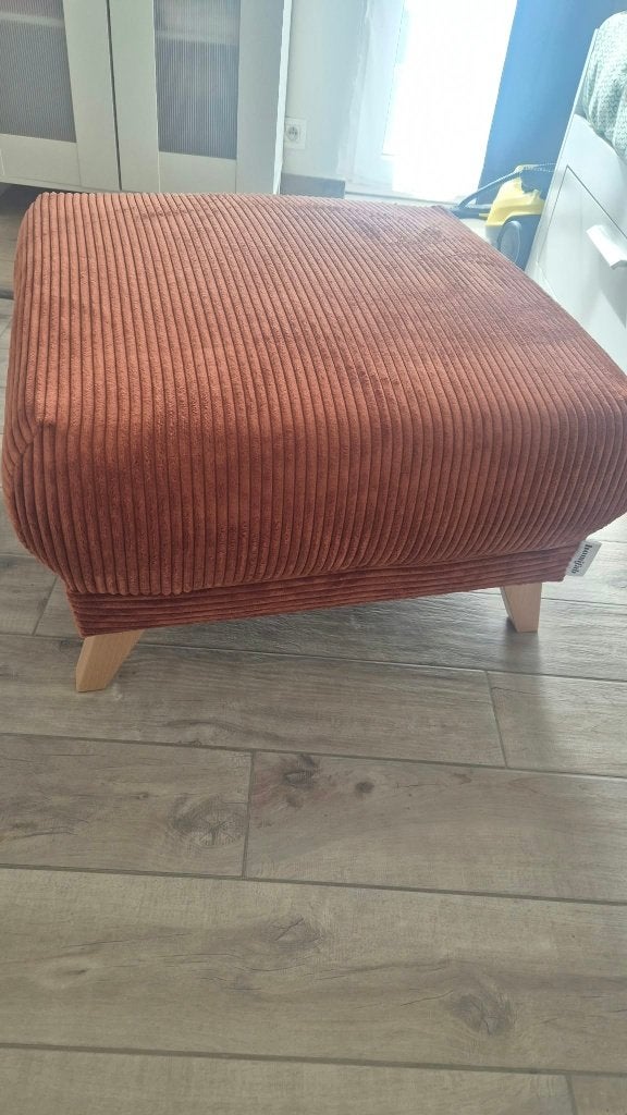 Pouf en velours côtelé, Enlèvement, Neuf, Pouf