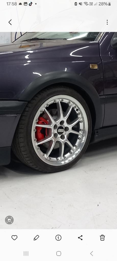 Bbs 17 démontable 5x100, Autos : Pièces & Accessoires, Enlèvement, Utilisé, Volkswagen