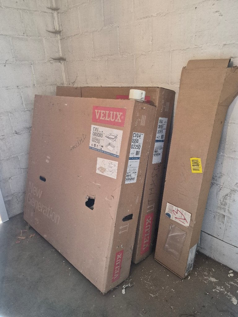 Velux 80x80 plat dak, Ophalen, 80 tot 120 cm, 80 tot 120 cm, Nieuw